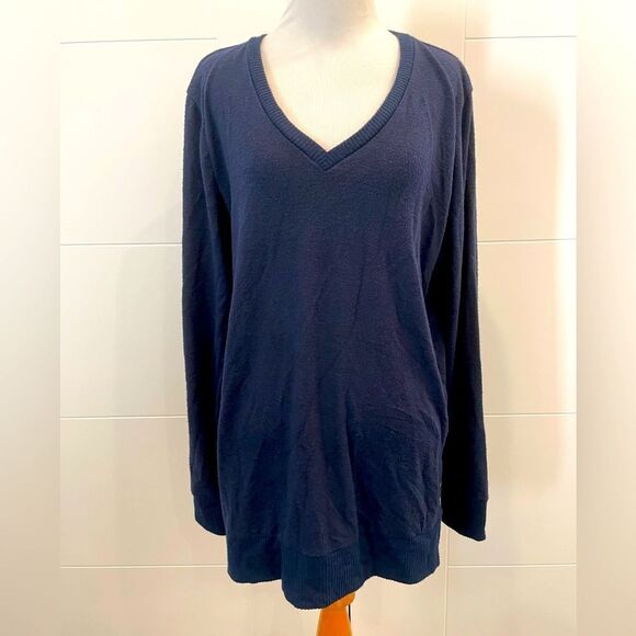 Navy blue Calvin Klein sweater, v neck - Picture 1 of 7